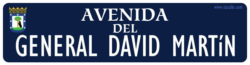cartel_de_avenida-del-General David Martín_en_madrid_antiguo